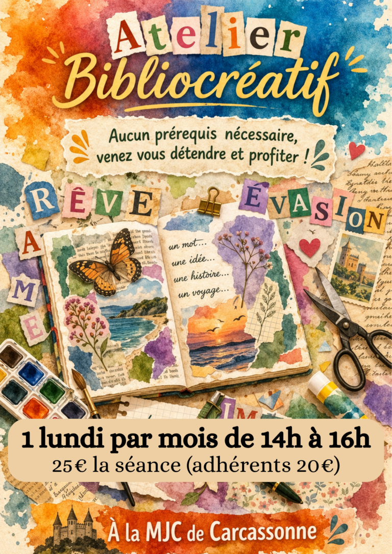 Atelier Bibliocréatif : lundi 9 novembre